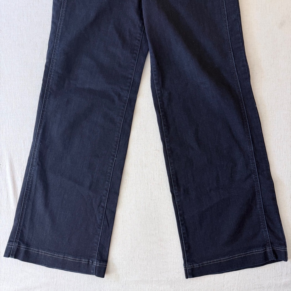 Democracy Wide Leg Jeans Womens 12 Indigo Blue Absolution High Rise - Picture 9 of 10